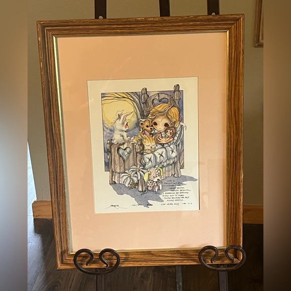 J. Bergsma 'LOVE NEVER ENDS' 1982 Limited Edition Signed Numbered Framed - RARE! - Picture 2 of 14